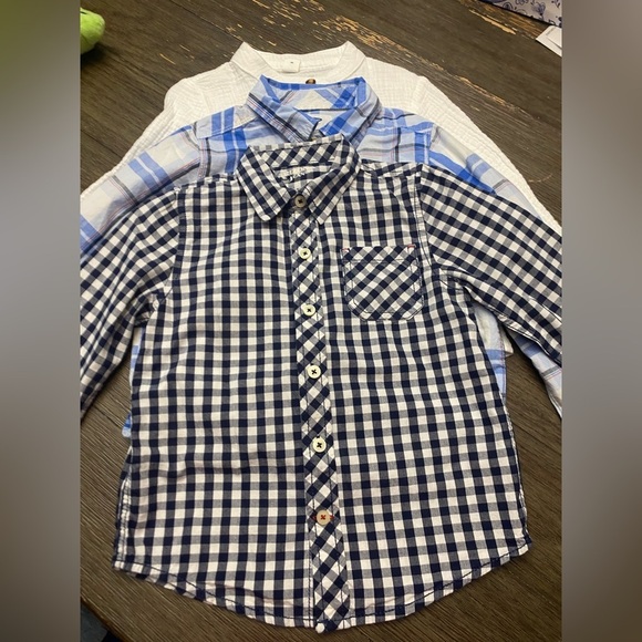 Lot of three button down size 5 boy dress shirts, Arizona jeans Co  Old Navy - Picture 1 of 9